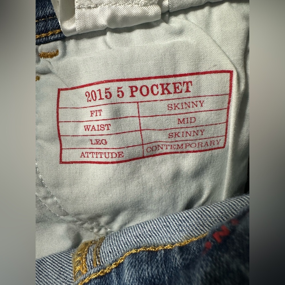 DIESEL Babhila Mid Rise Skinny Jeans 2015 5 Pocket Light Medium Blue Women’s 25 - Picture 9 of 13